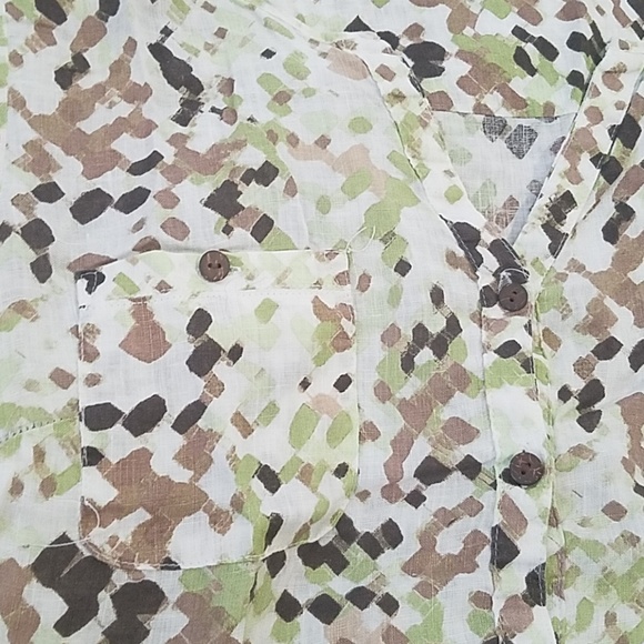 Linen button up blouse - Picture 3 of 7